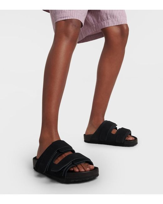 Birkenstock Black X Tekla Uji Suede Slides