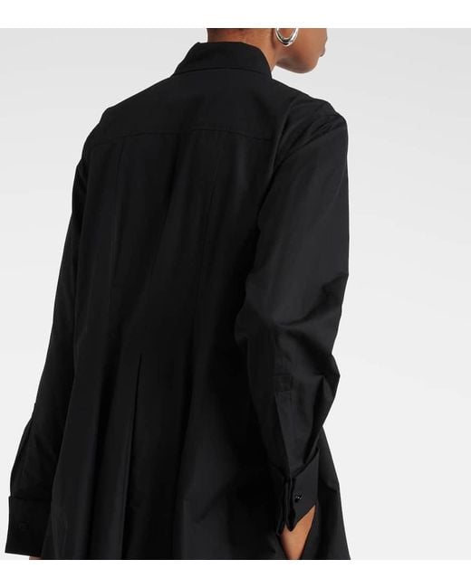 Vestido camisero Ottimo de algodon Max Mara de color Black