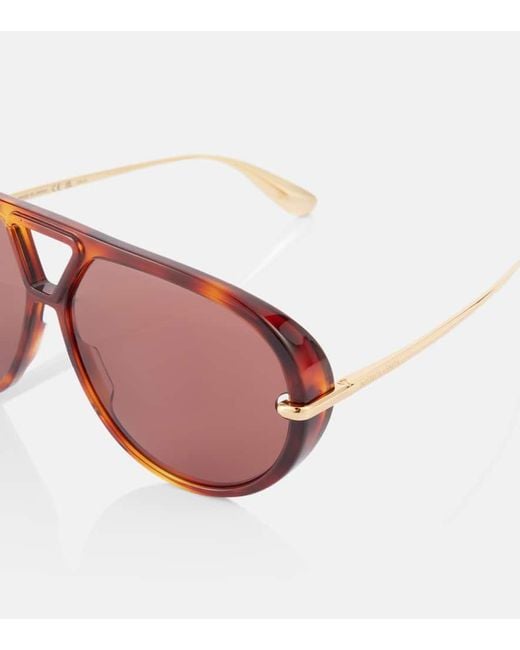 Bottega Veneta Brown Aviator-Sonnenbrille Drop