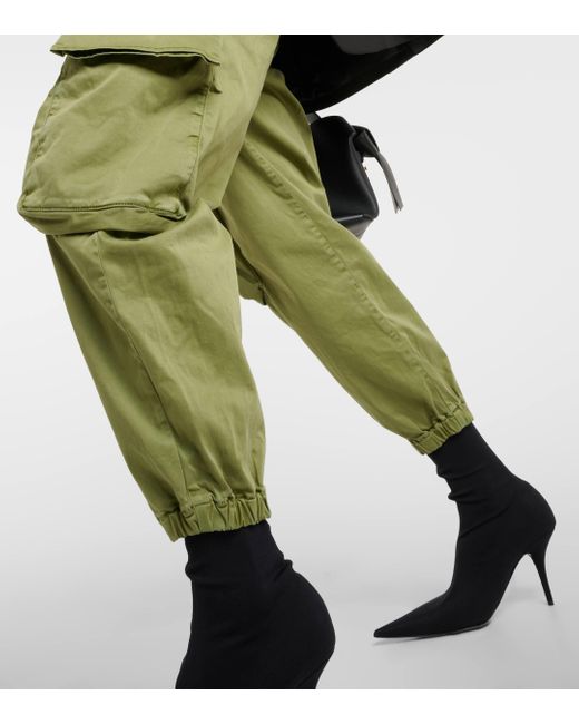 AG Jeans Green Cotton Cargo Pants
