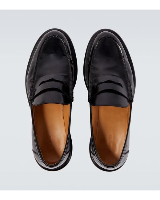 Givenchy Black Gent Leather Penny Loafers for men