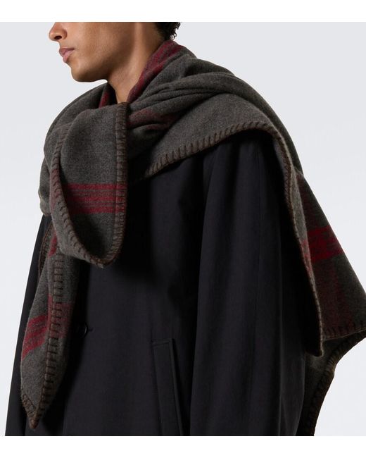 The Row Brown Sosi Wool Scarf for men