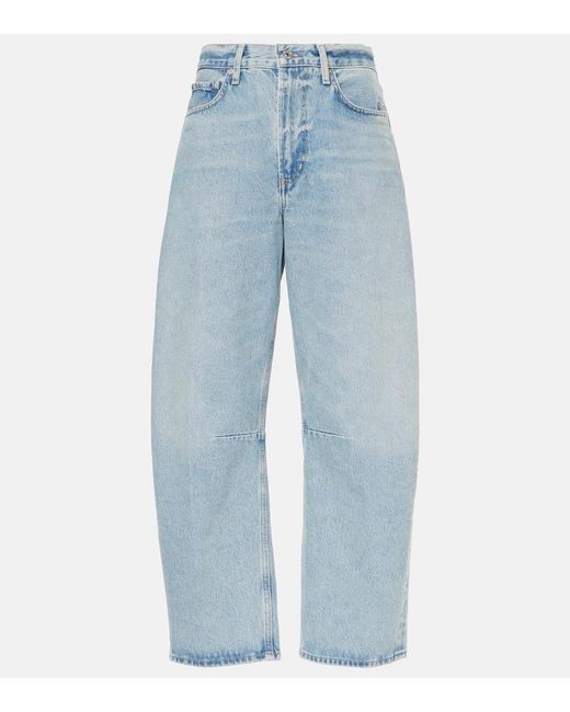 Citizens of Humanity Blue Miro Barrel-Leg Jeans
