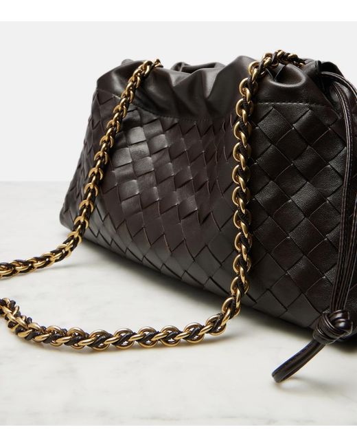 Bottega Veneta Black Dustbag Notte Medium Shoulder Bag