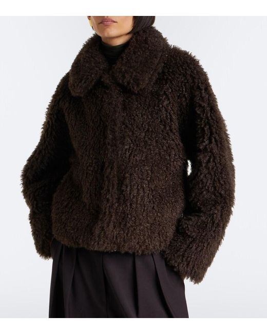 Vince Black Cropped Boucle Blouson Jacket