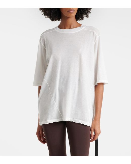 Rick Owens White Walrus Oversized Cotton Jersey T-Shirt