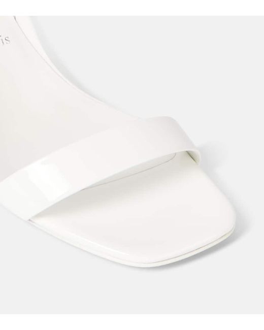 Sandalias O Condora 85 De Charol Christian Louboutin de color White