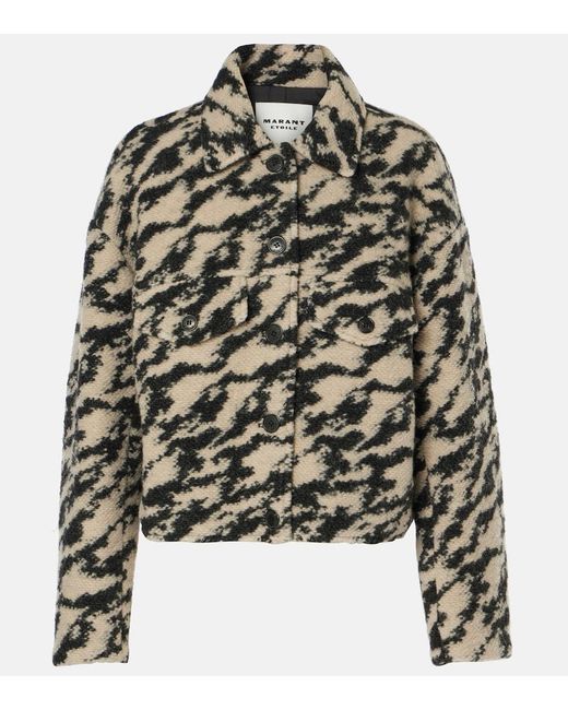 Isabel Marant Multicolor Ferida Printed Wool-Blend Jacket