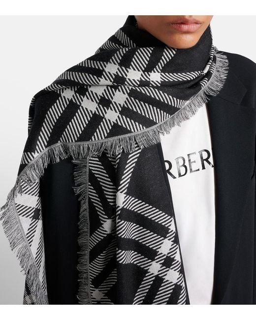 Sciarpa Check di Burberry in Black