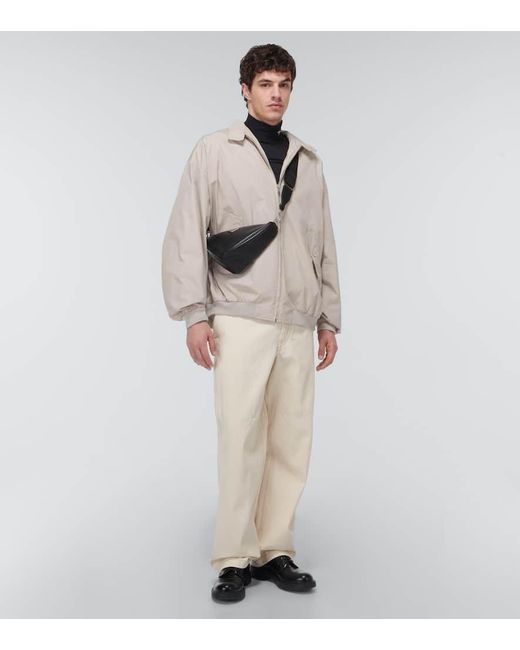Prada White Cotton-Blend Bomber Jacket for men