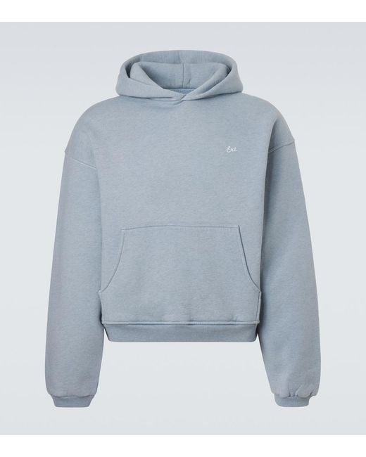 ERL Blue Logo Cotton Sweatshirt for men