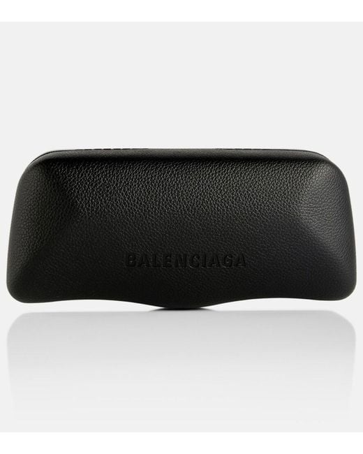 Balenciaga Gray Logo Rectangular Sunglasses