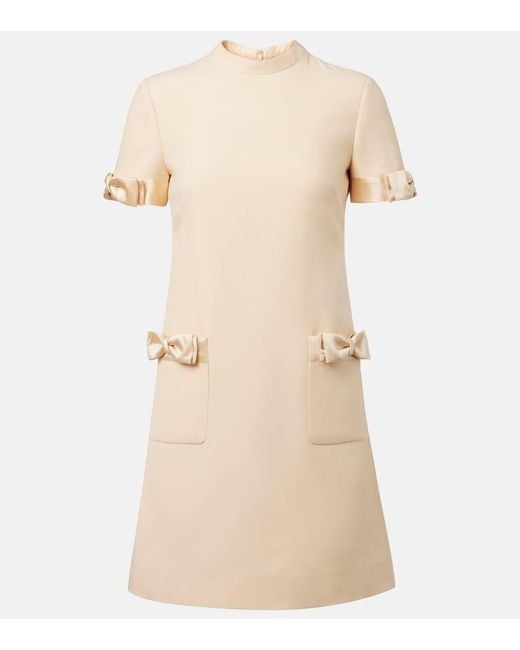 Valentino Natural Crepe Couture Minidress