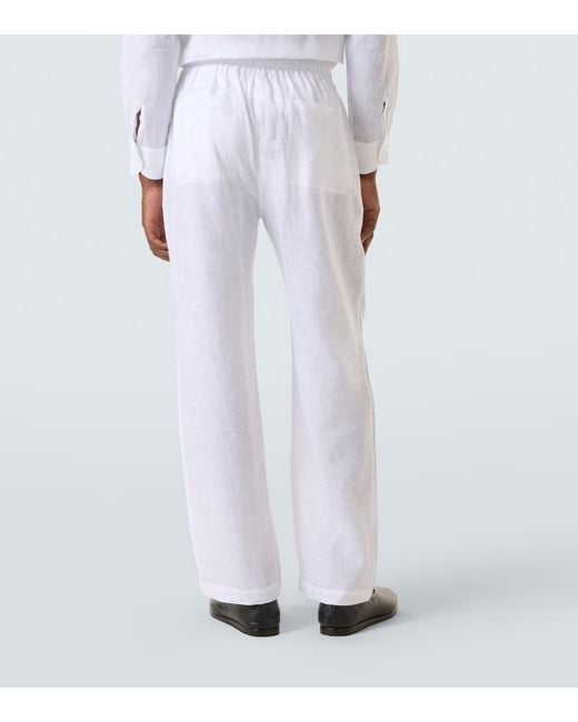 Saman Amel Weite Hose Aus Leinen in Natural für Herren