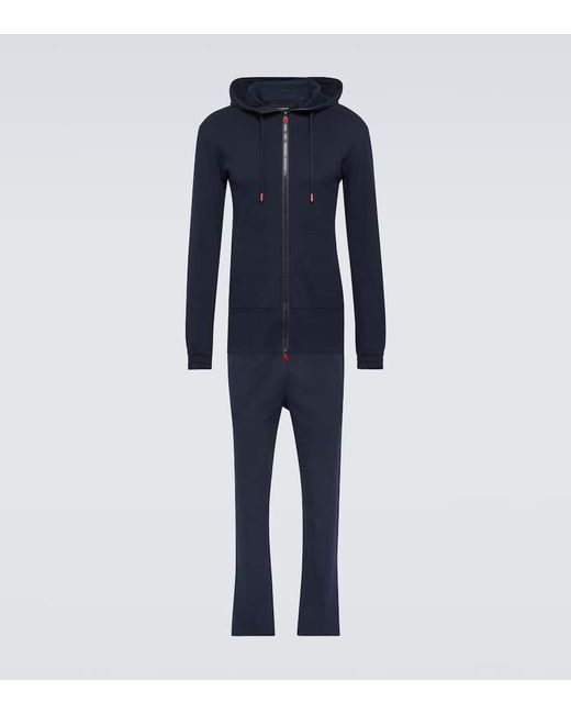 Kiton Cotton Jersey Hoodie And Sweatpants Set in Blue for Men | Lyst