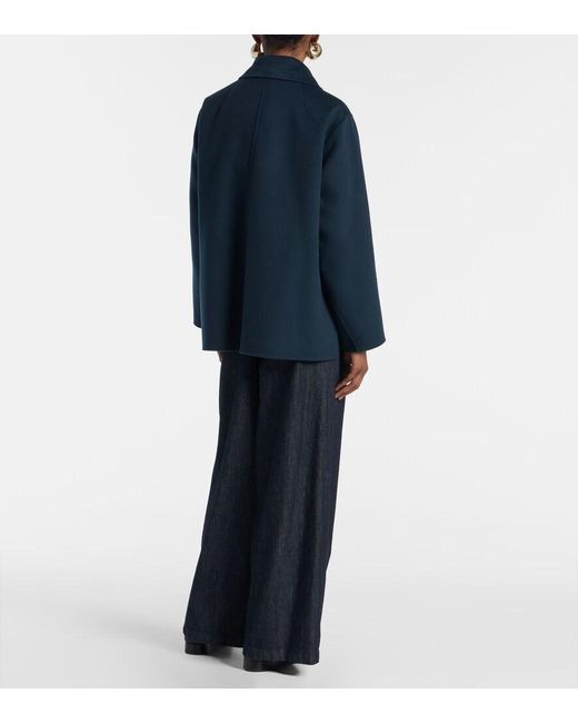 Max Mara Blue Virgin Wool Jacket