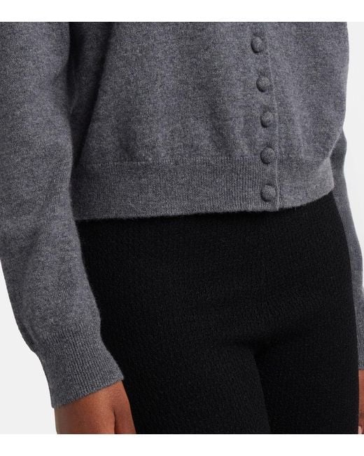 Lisa Yang Gray Wilona Cashmere Cardigan