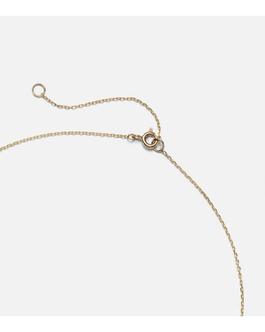 STONE AND STRAND White Harbor Lights 10Kt Necklace With Diamonds