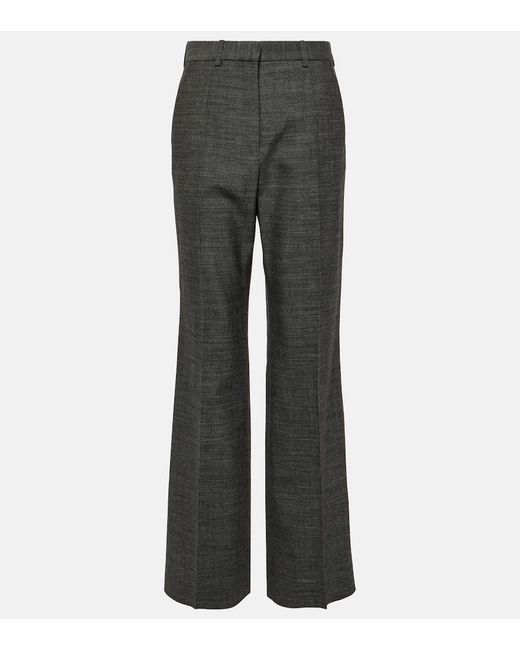 Pantaloni regular Gandal in lana vergine di The Row in Gray