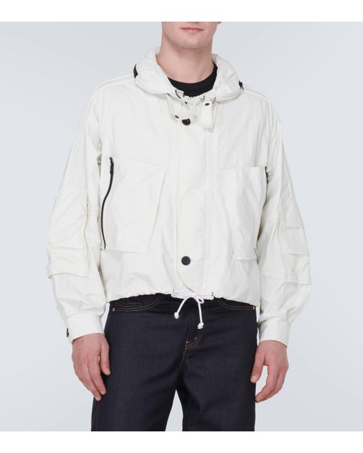 Junya Watanabe White Oversized Ripstop Jacket for men