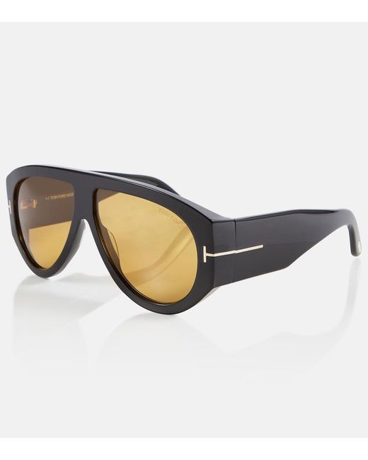 Tom Ford Brown Bronson Aviator Sunglasses