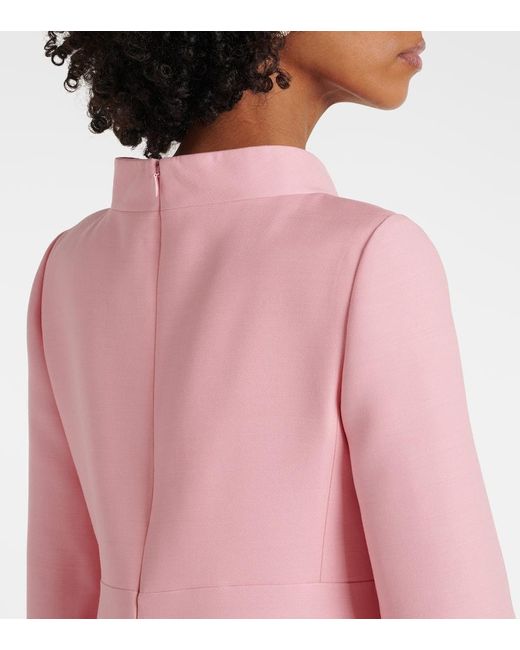 Valentino Pink Minikleid Aus Crepe Couture Mit Kristallen