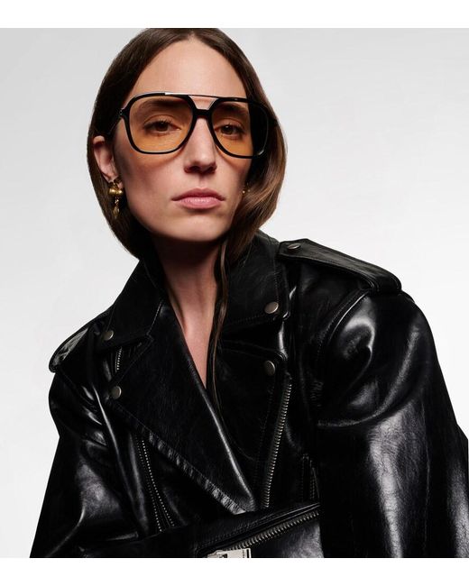 Saint Laurent Brown Eckige Brille Sl 545
