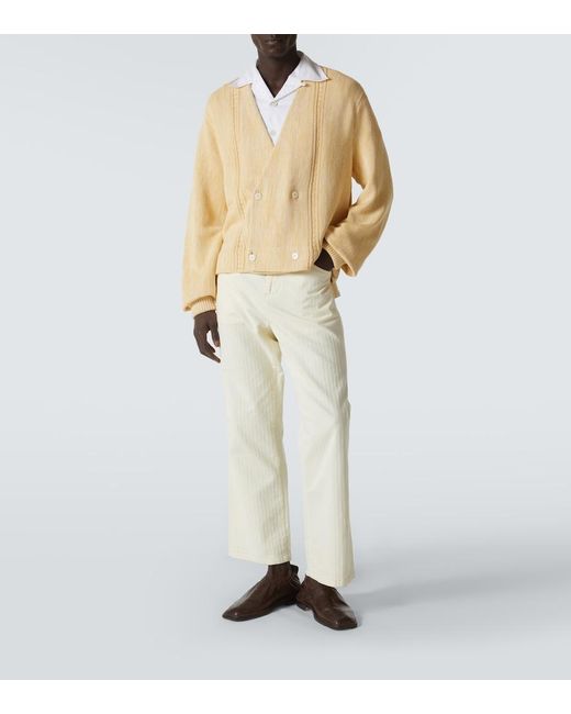 Bode Natural Cotton Cardigan for men