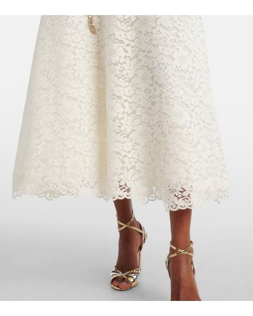 Costarellos White Hallis Embellished Lace Cocktail Dress