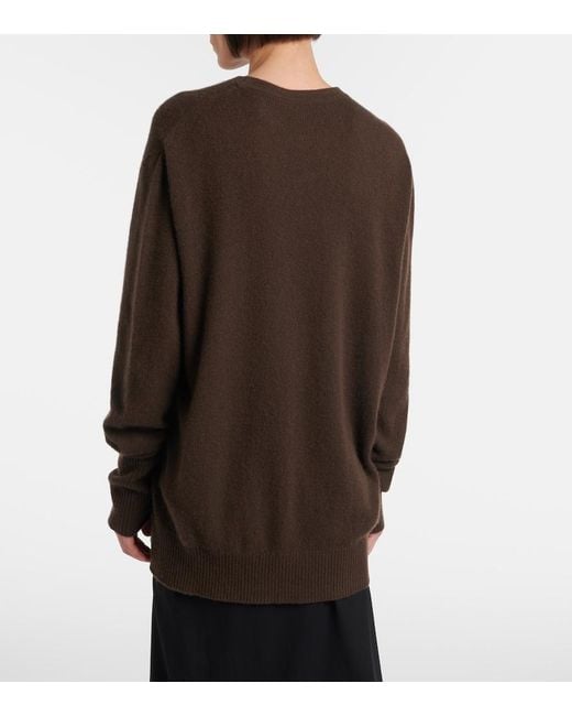 The Row Brown Odelle Cashmere Sweater