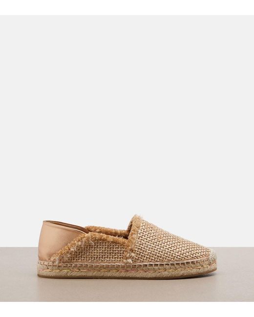 Jimmy Choo Natural Avi Woven Espadrilles