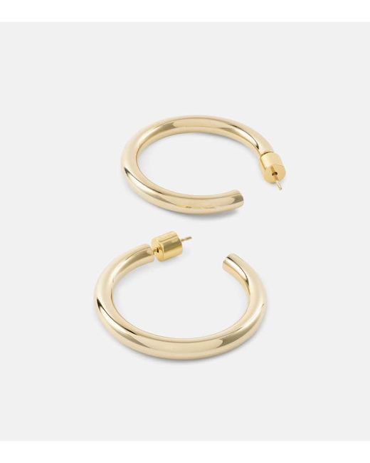 Jennifer Fisher Metallic Mini 10kt Gold-plated Hoop Earrings
