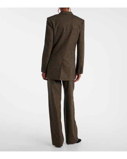 Chaqueta De Traje Jevima A Rayas Isabel Marant de color Green