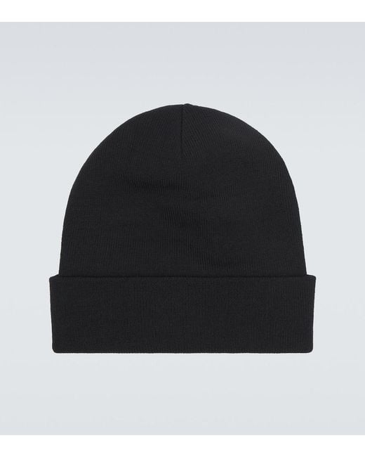 Balenciaga Black Wool-Blend Beanie for men