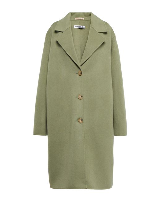Acne Studios Wool Coat in Green Lyst