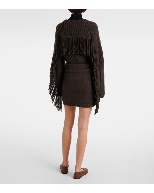 Lisa Yang Black Lovi Cashmere Miniskirt