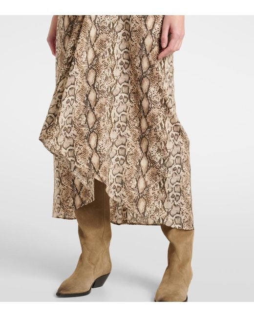 Isabel Marant Natural Mini Dress With Luxurious Blend For