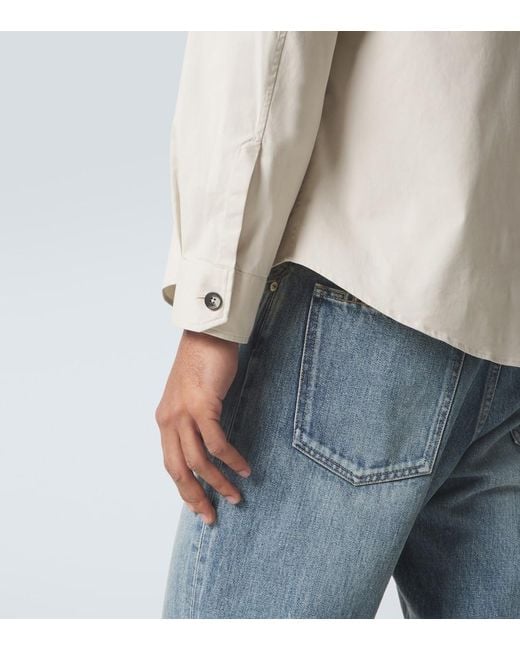 Zegna Natural Cotton-Blend Overshirt for men