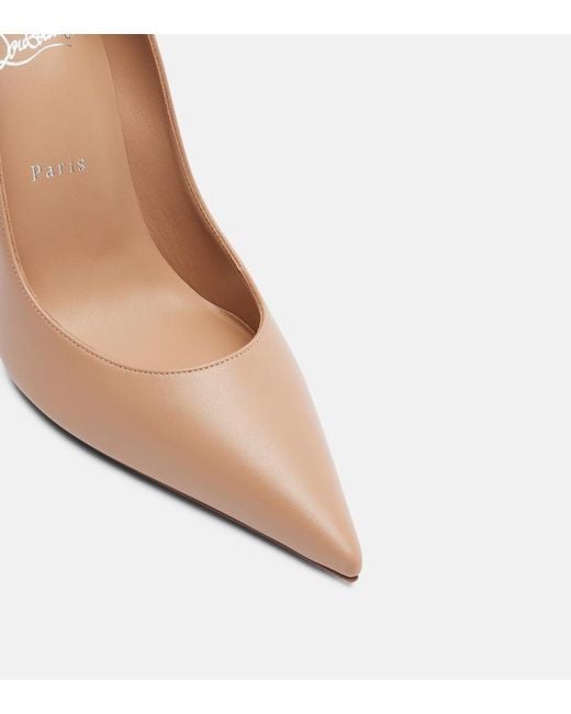 Christian Louboutin Brown Miss Z 100 Leather Pumps