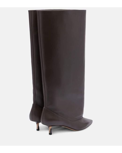 Jacquemus Black Stiefel Tourni Aus Leder