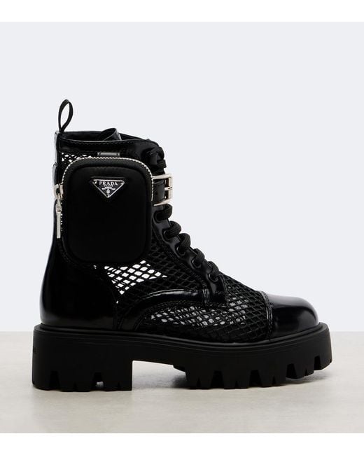 Anfibi di Prada in Black