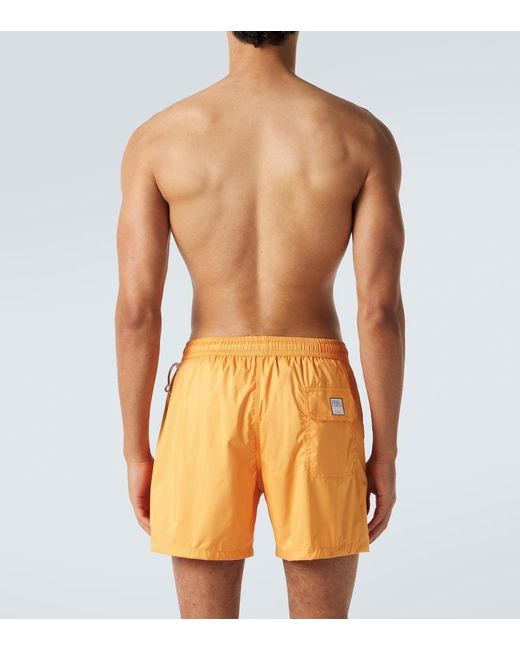 Fedeli Yellow Madeira Swim Trunks for men