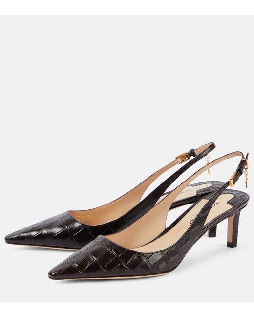 Tom Ford Brown Leather Slingback Pumps