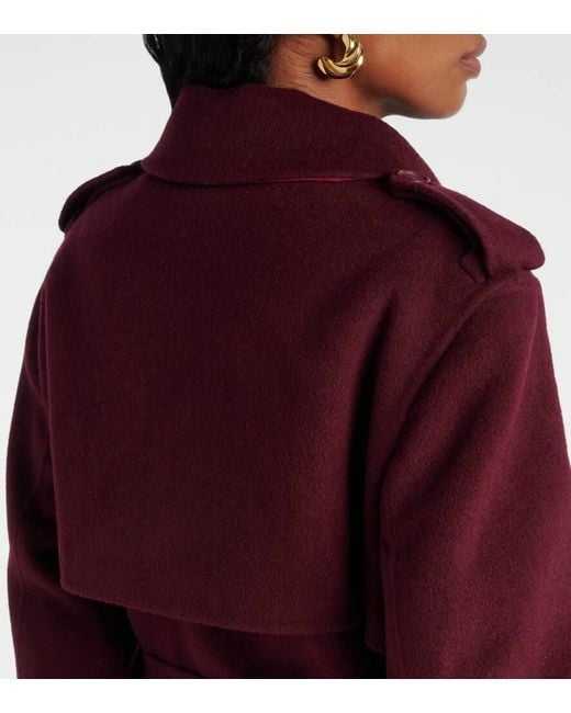 Manteau Rumi En Laine Melangee Jonathan Simkhai en coloris Purple