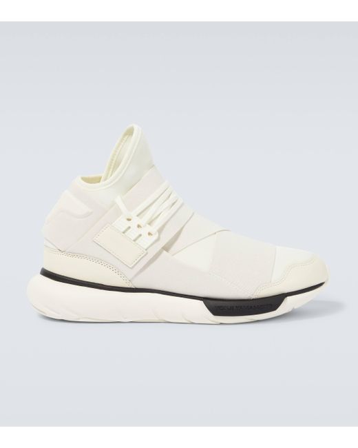 Y-3 White Qasa Sneakers for men