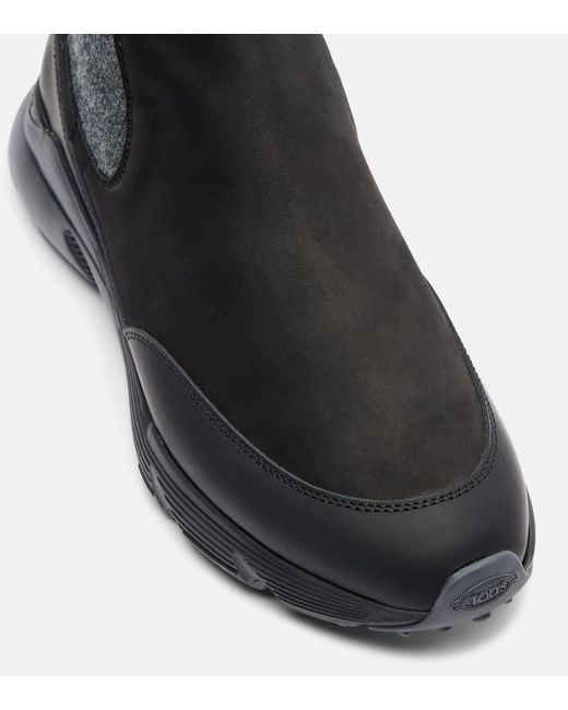 Tod's Black Leather Chelsea Boots