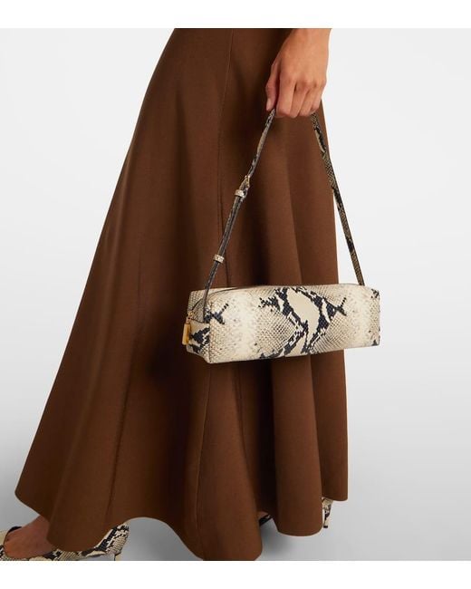 Khaite Metallic Schultertasche Kye Micro Aus Leder