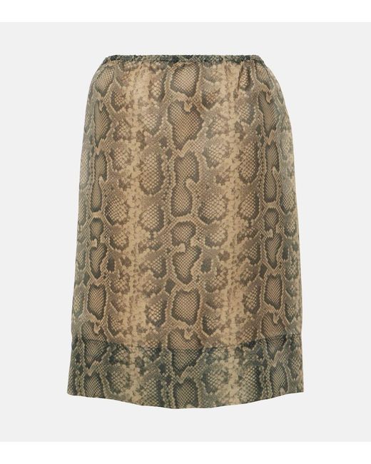 Sportmax Natural Minirock Desio Aus Organza
