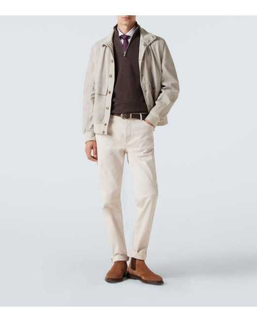 Pullover di Brunello Cucinelli in Brown da Uomo
