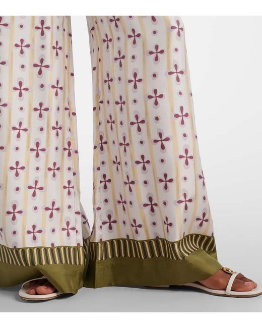 LaDoubleJ Multicolor Palazzo-Hose Eclipse Placee Aus Seide